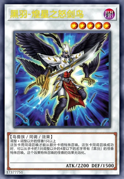 黑羽-煌星之怒剑鸟