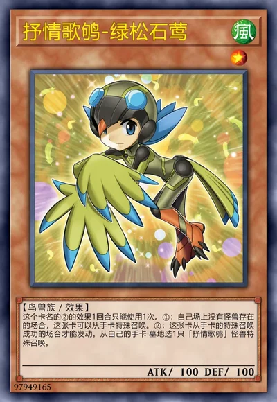 抒情歌鸲-绿松石莺